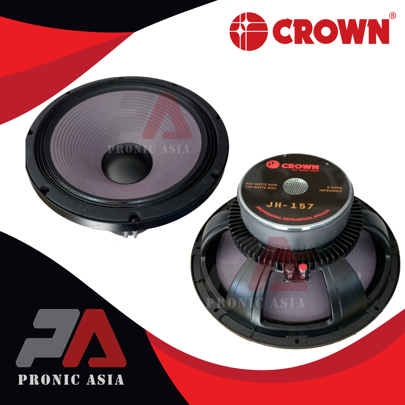 crown speaker 18 inches