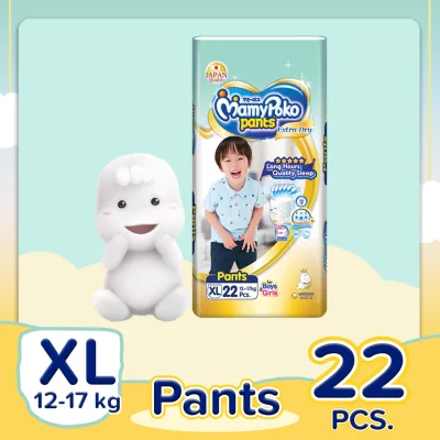 [DIAPER SALE] MamyPoko Extra Dry Pants Unisex XL (12-17 kg) - 22 pcs x 1 pack (22 pcs) - Diaper Pants