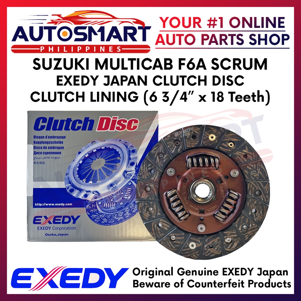 EXEDY Suzuki Multicab F6A Scrum Clutch Disc/Clutch Lining Lazada PH