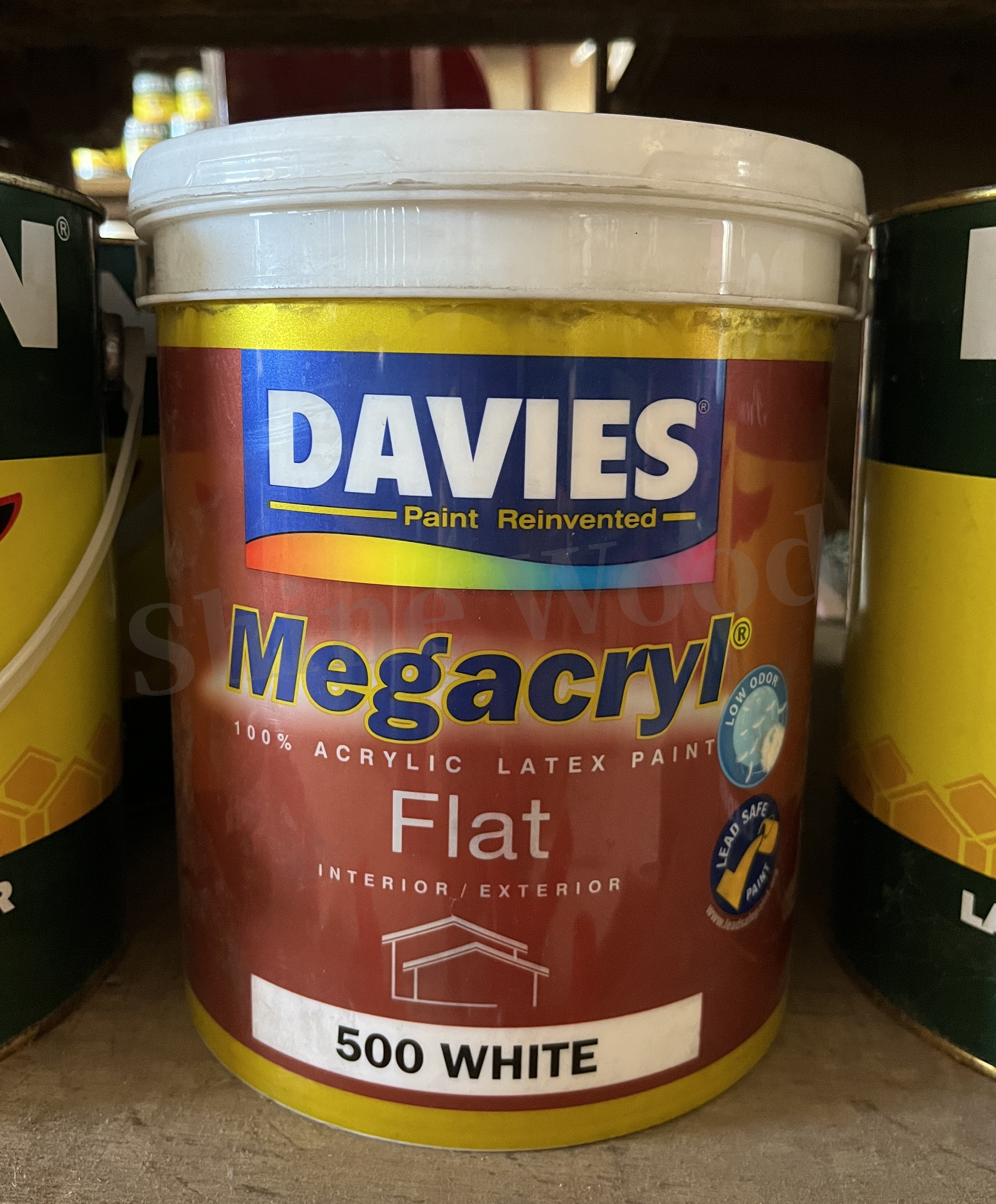 S.W DAVIES PAINT REINVENTED MEGACRYL 100 ACRYLIC LATEX PAINT FLAT 500