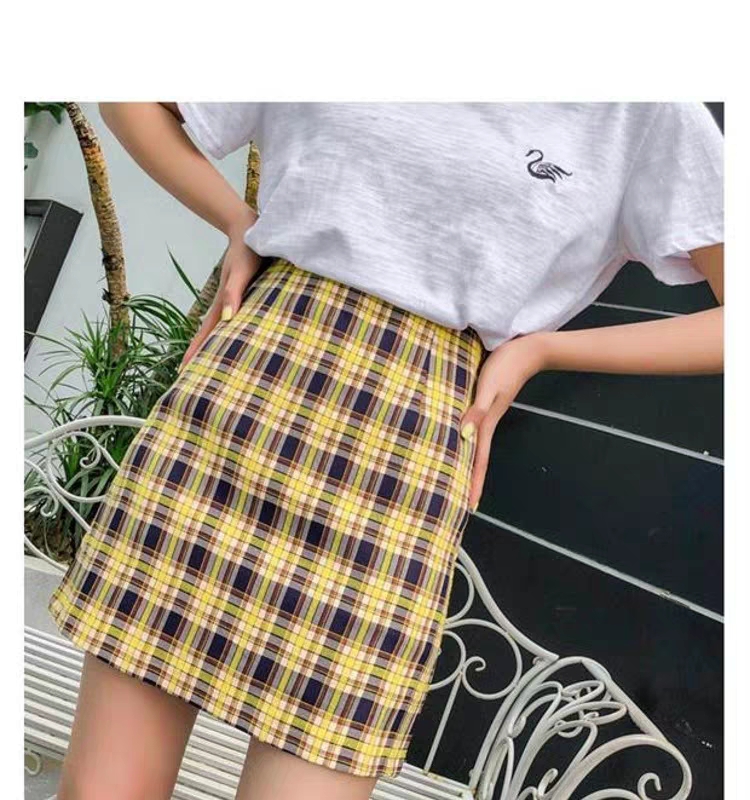 Black and white on sale plaid skirt australia