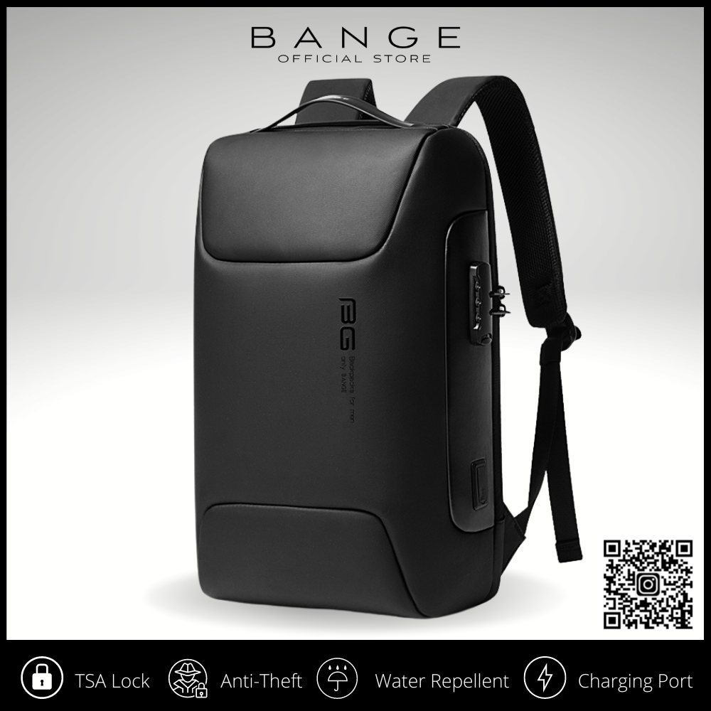 7216 BANGE Premium Quality Bag Backpack Anti Theft YKK Zipper Water