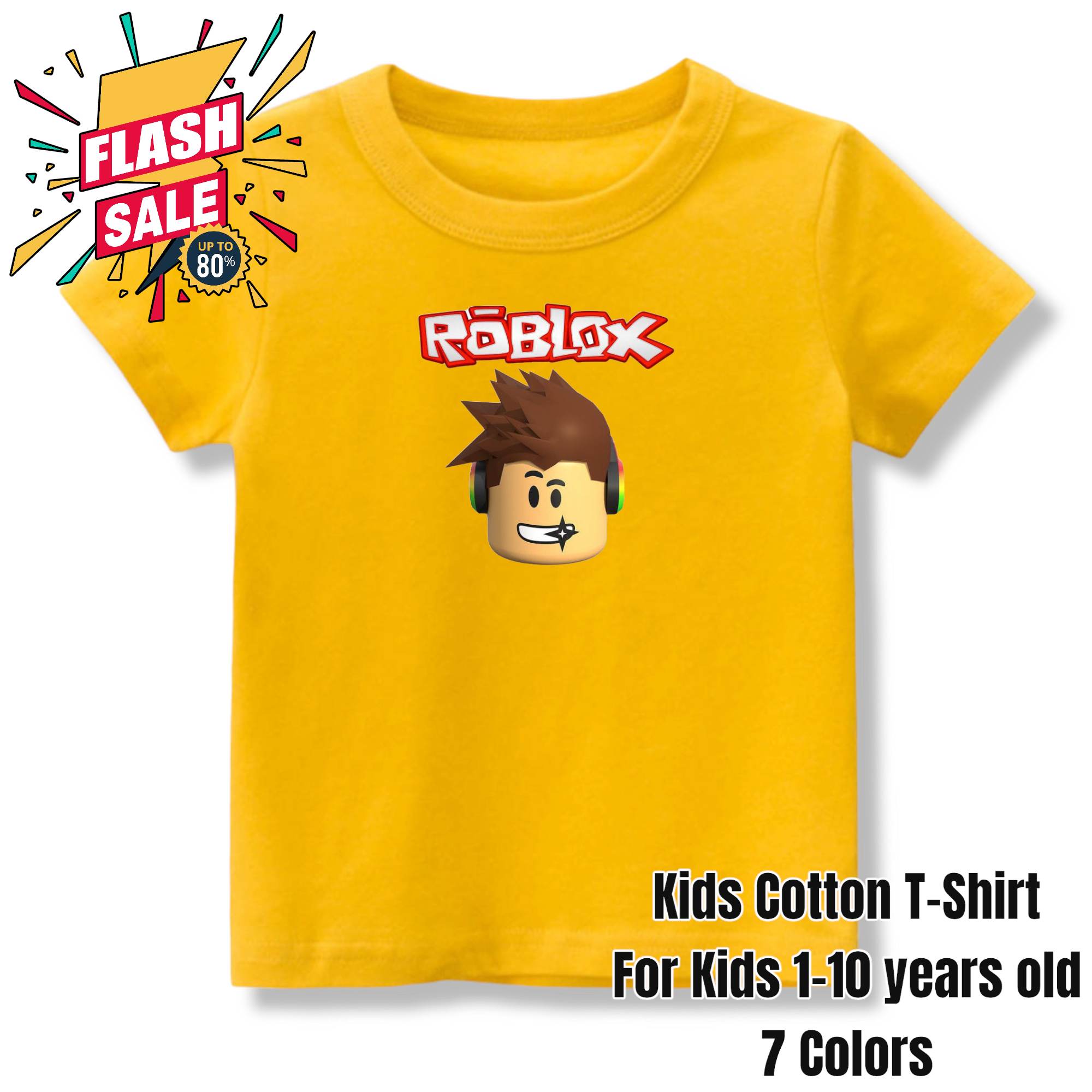 New Roblox Game Cartoon Anime Boys and Girls' T-Shirt Multi Color