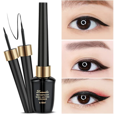 Liquid Eyeliner Waterproof Eye Liner Pencil Pen Black Make Up Cosmetics Set HOMP