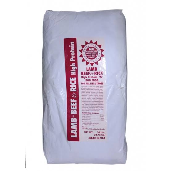 optima lamb and rice