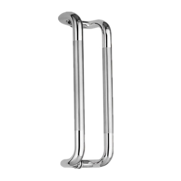 Stainless Steel Glass Main Door Handle Dtype PushPull Door Accesories
