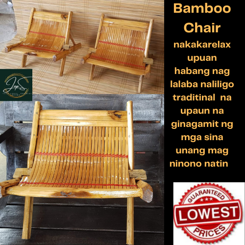 Bamboo Chair / Small Bamboo Chair /upuan pang laba / Traditional Chair