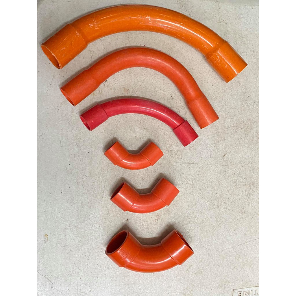 pvc orange long short elbow electrical for pipe junction box connector