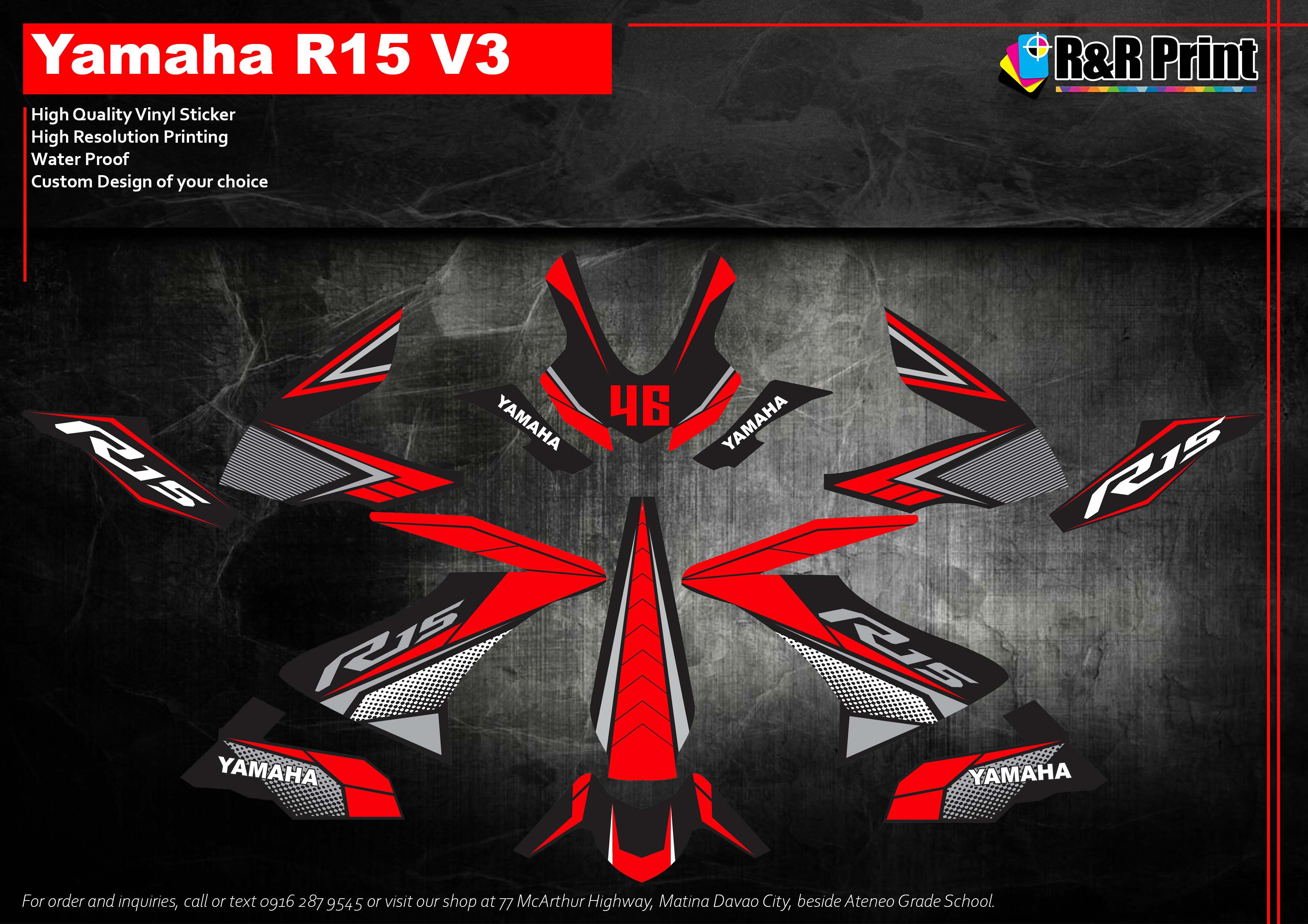 Yamaha R15 V3 Decals Sticker | Lazada PH