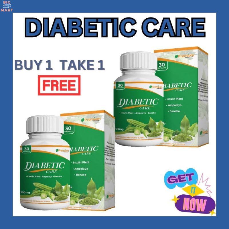 2 Bottles Diabetic Care JUNE 2024 EXPIRY DATE Insulin Plant Ampalaya