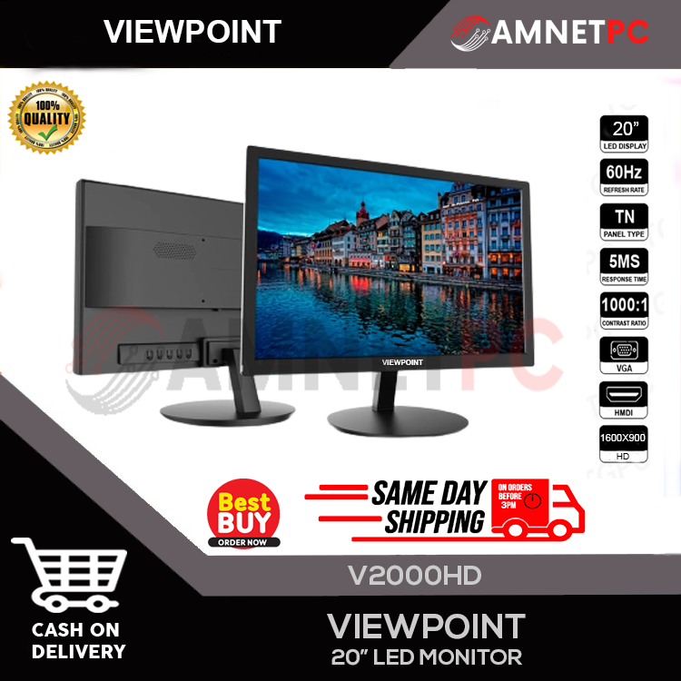 VIEWPOINT 20" Inch Monitor PC Computer Monitor Desktop Monitor