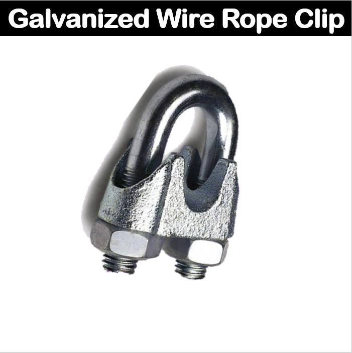B&NE 3mm8mm per piece Wire Rope Clip Steel Clip GI Cable U Clamp
