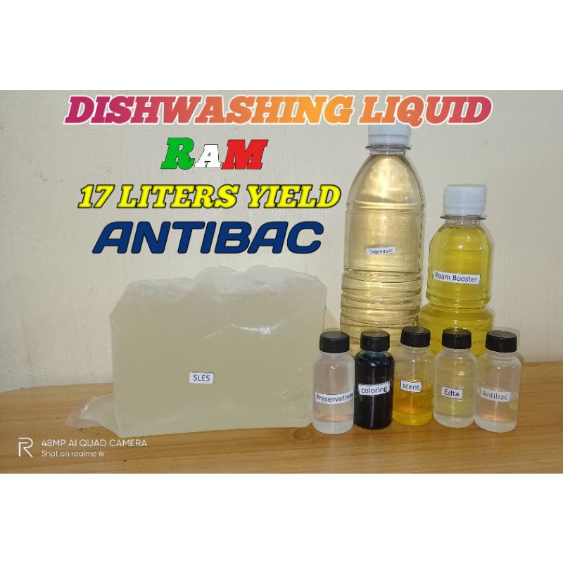 Immediate delivery RAM DISHWASHING LIQUID DIY KIT 17 18 LITERS YIELD