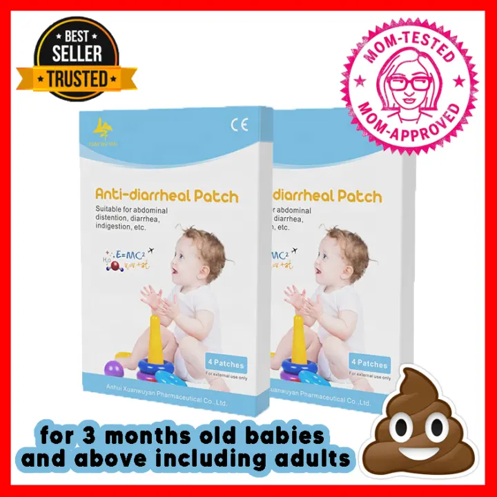 Anti Diarrheal Relief Patch For Diarrhea Constipation Lbm Amoebiasis Indigestion Abdominal Distention Upset Stomach Pain Impatso Kabag Poop Nagtatae Babies Mommies Mothers Kids Adults Seniors Medicine Imodium Natural Organic Herbal Effective 4 Patches