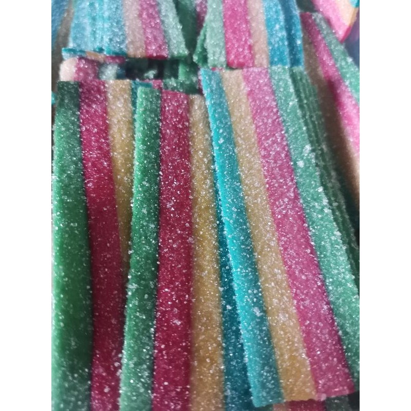 Karate Belt Lulu Licorice Gummy Rainbow Sour Belts Sour Tape / Sourbelt