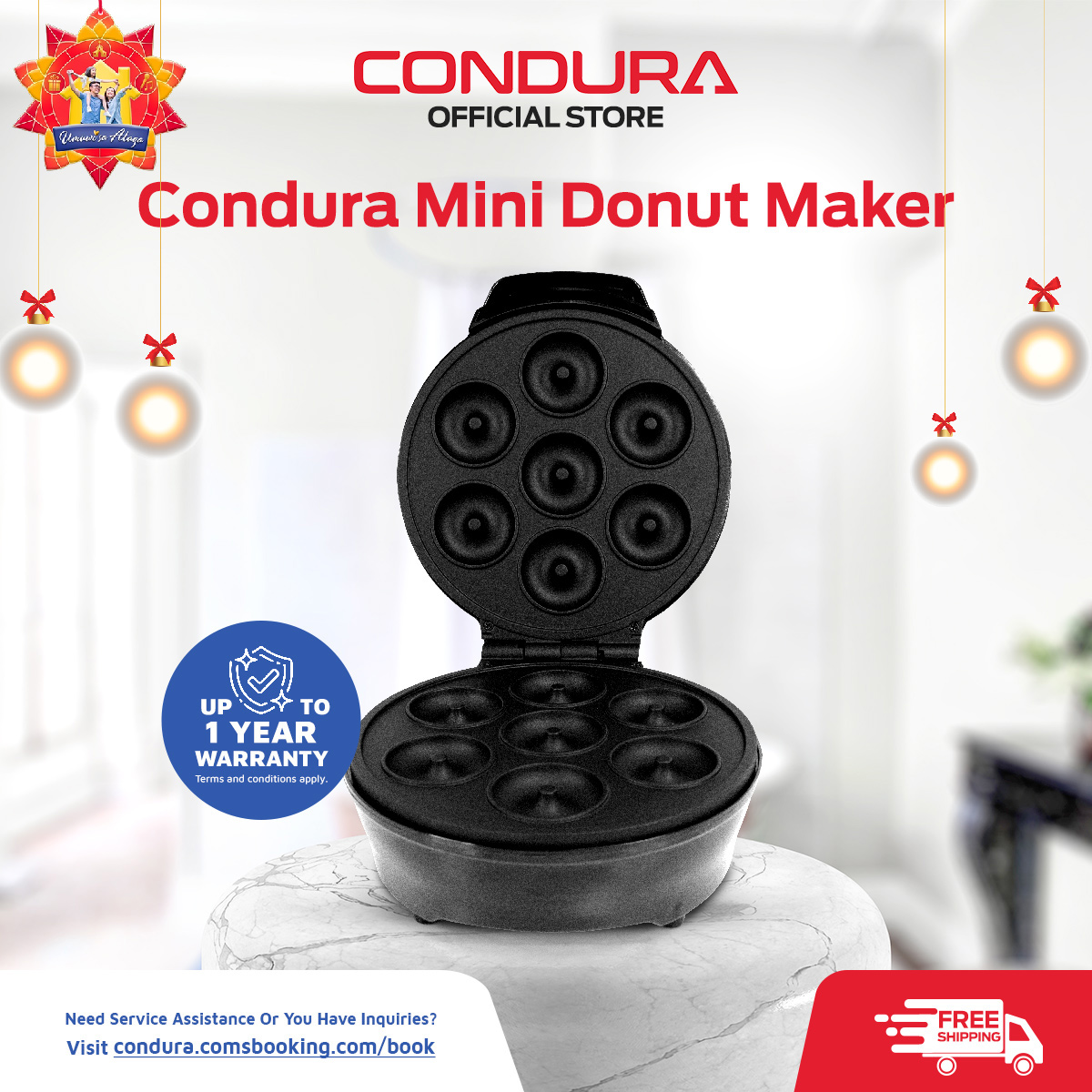 Get the Condura Mini Donut Maker and Condura Mini Cupcake Maker