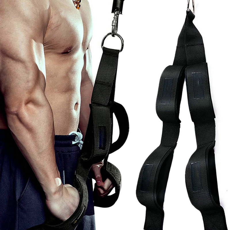 Tricep Rope Cable Attachment with 2 Handles