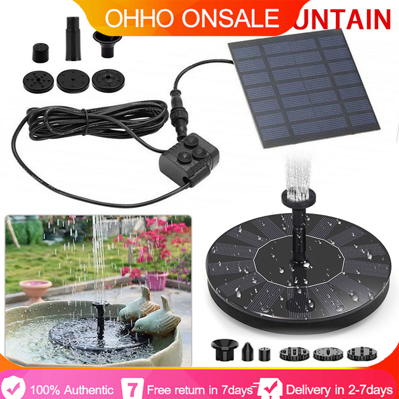 🔝original+24hours Delivery Mini Solar Water Fountain Pump Solar 