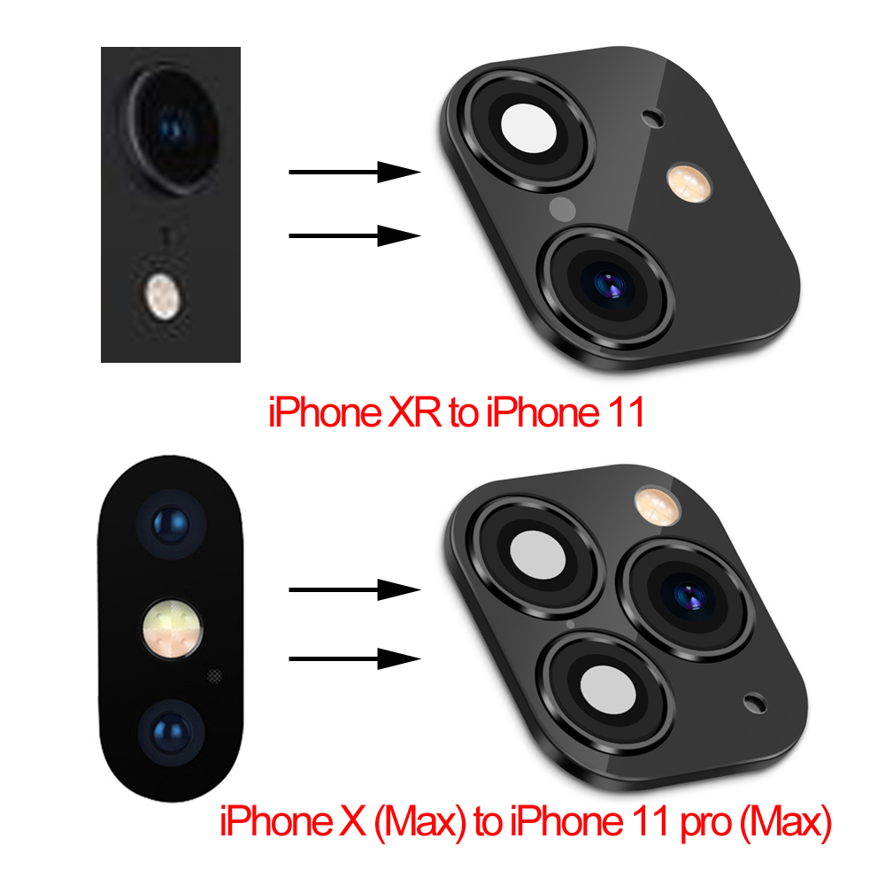 GONGYANG Phone Upgrade Screen Protector Mobile Support flash for iPhone XR X to iPhone 11 Pro Max Fake Camera Lens Sticker Cover Case Seconds Change