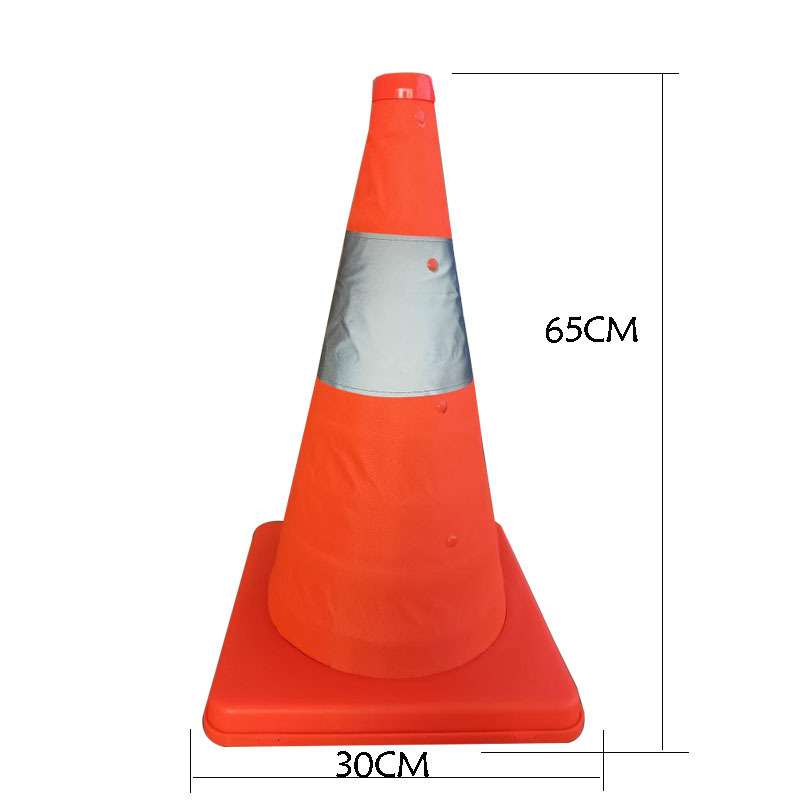 【Manila spot sale】30CM65CMRoadblock rubber reflective cone road cone