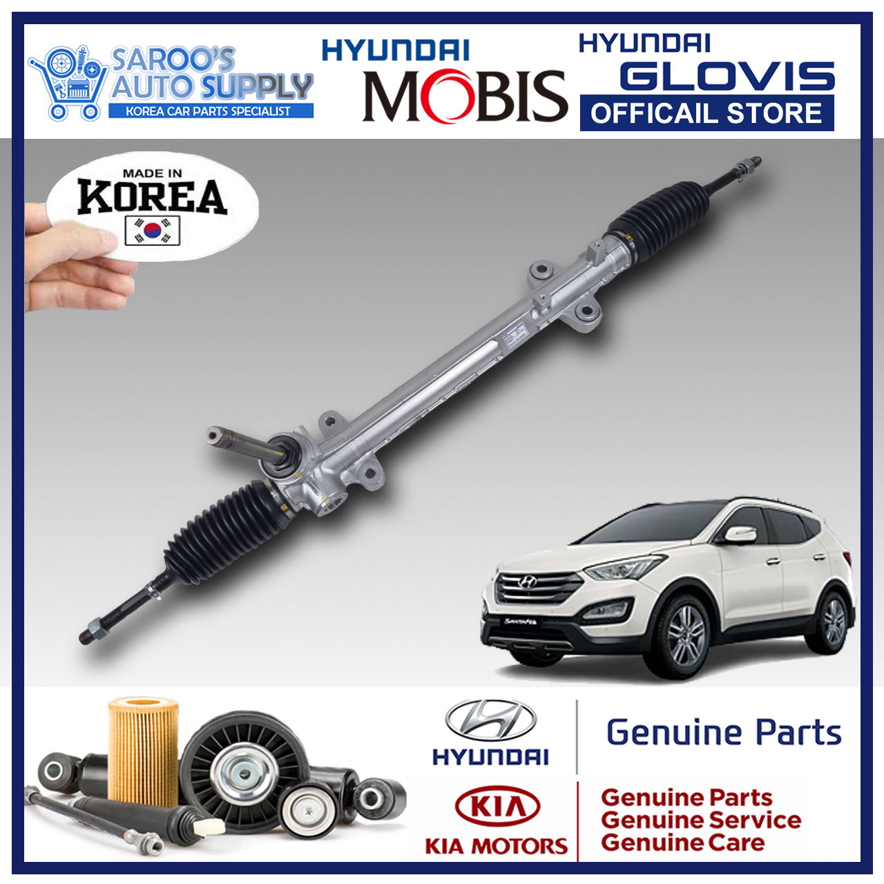 Rack And Pinion For Hyundai Santa Fe (1318) , Sorento (0914) , Diesel