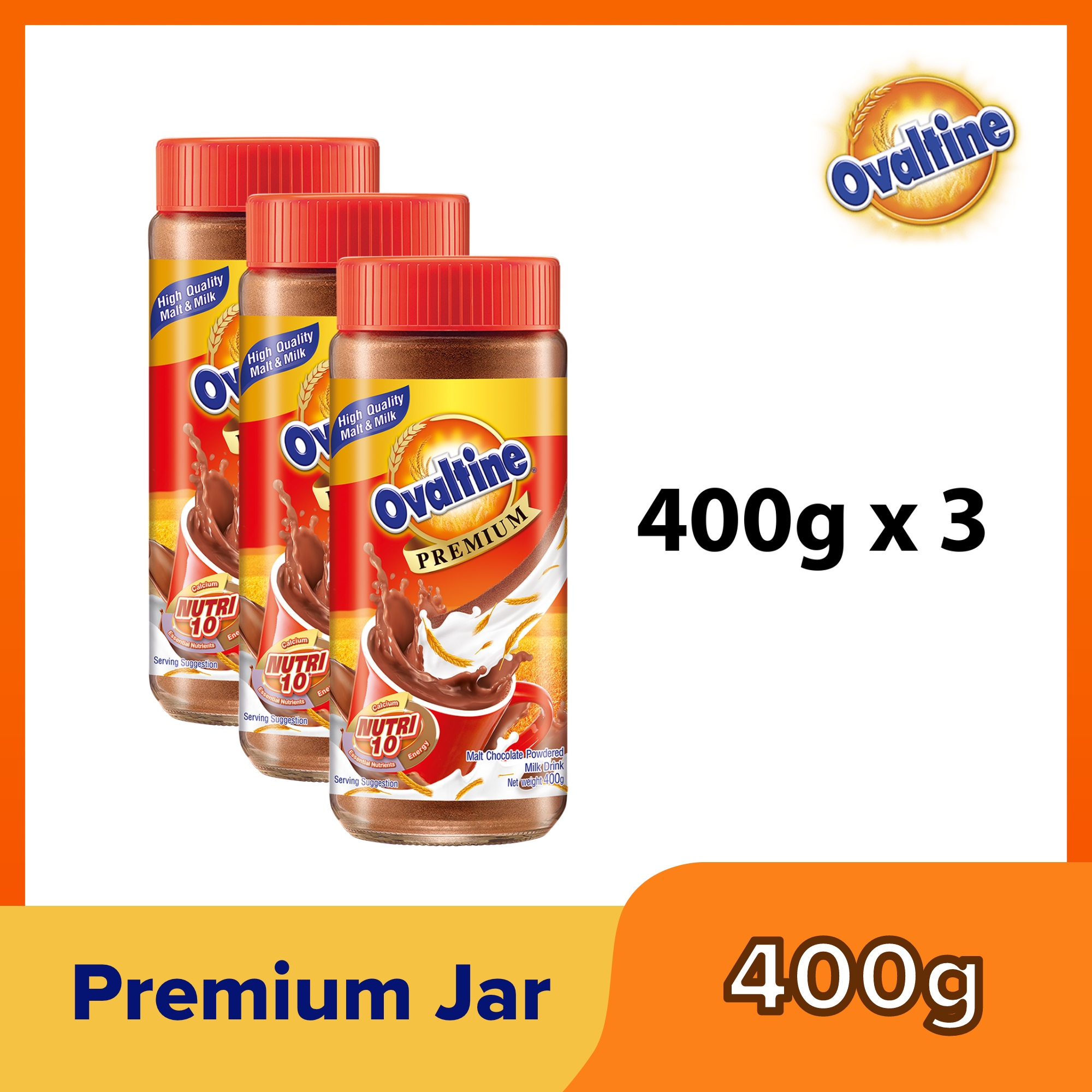 Ovaltine Premium 400g Jar Set of 3 | Lazada PH