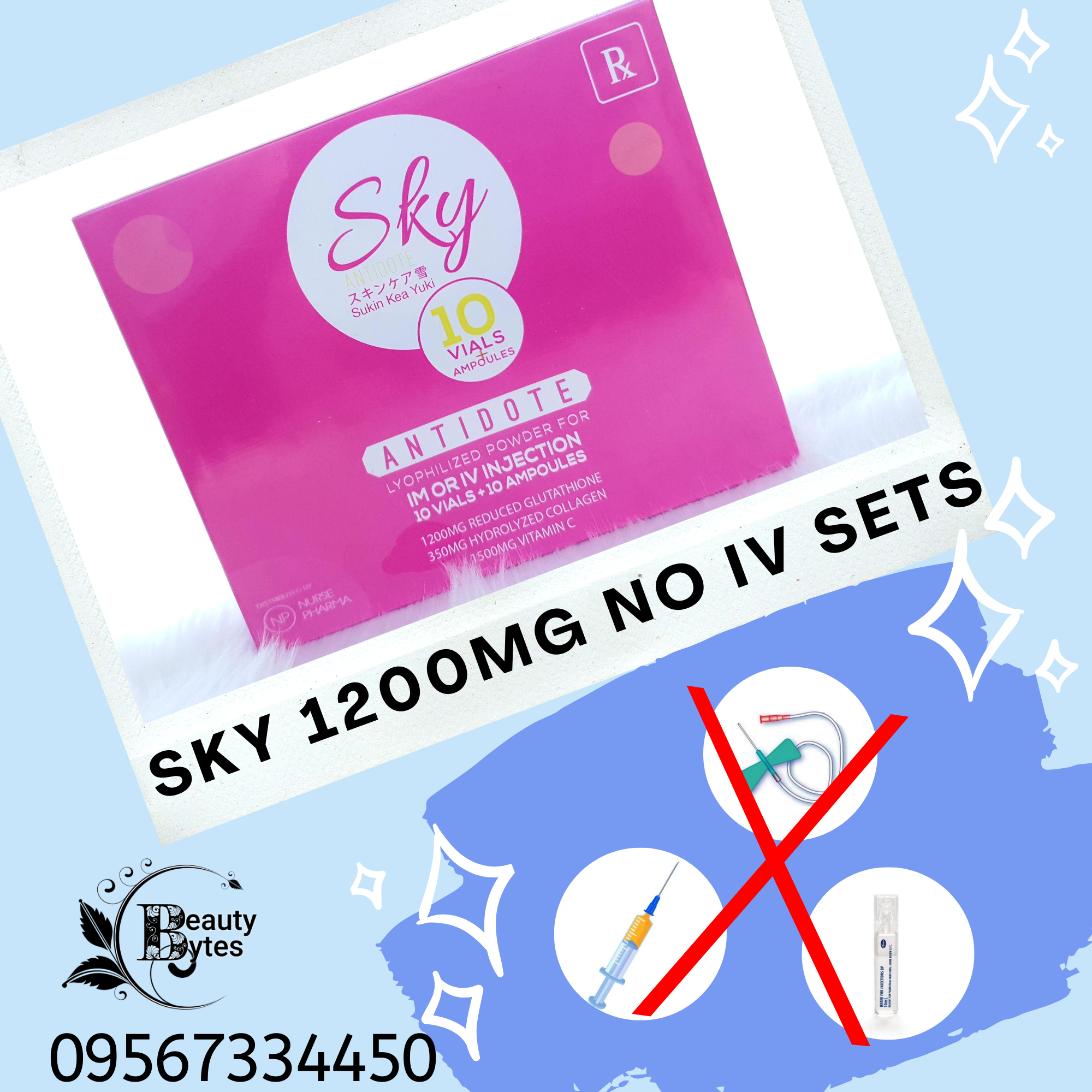 sky glutathione Meds only: SKY GLUTATHIONE IV 1200mg NO IV sets by Beauty Bytes Vitamin C  Collagen Glutathione Liquid Local Supplier Warranty Glutathione - Lazada