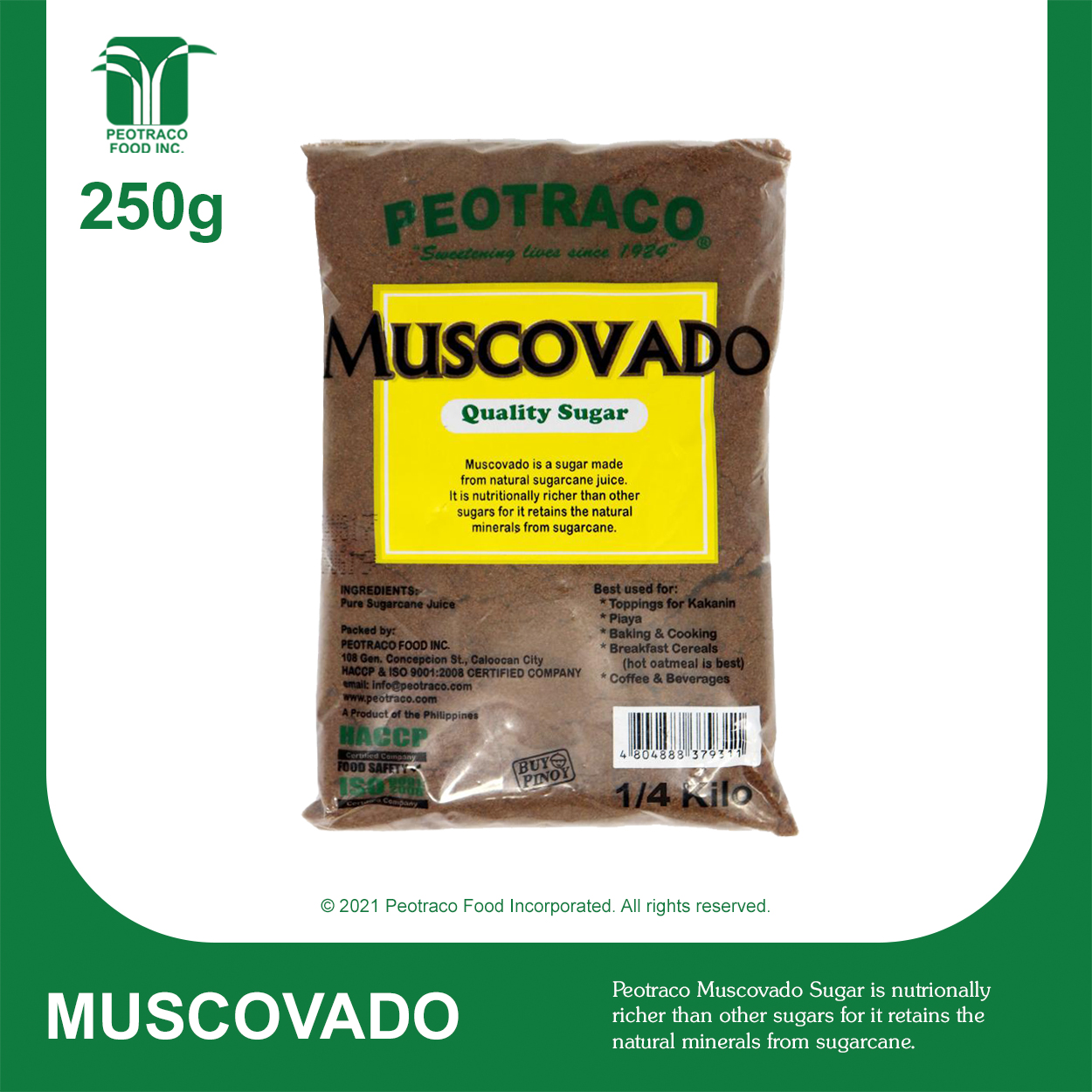 Muscovado Sugar - Peotraco Food Inc.
