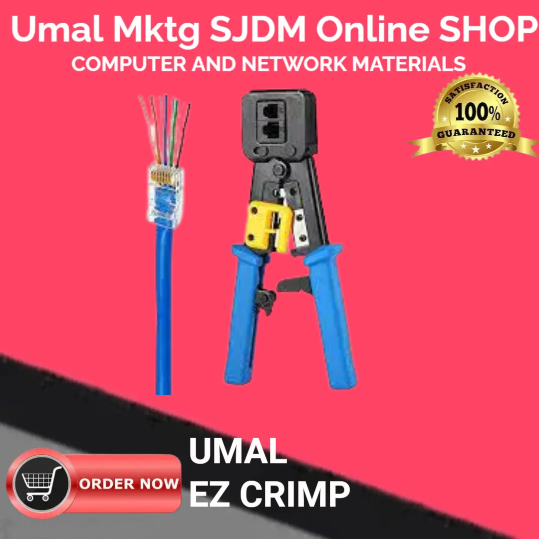 EZ Crimping tool for RJ45 Passthrough Connector Network Cable Crimping