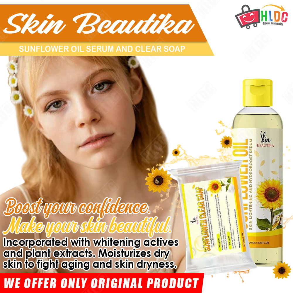 Skin Beautika Sunflower Oil 100ml and Sunflower Clear Soap 100g