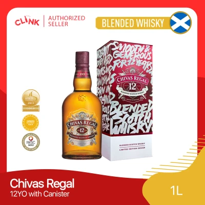 Chivas Regal 12 Years Blended Scotch Whisky 1L with Tin Can