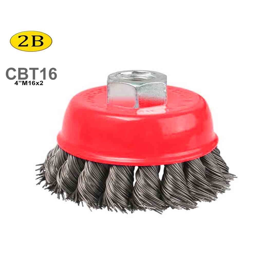 Twisted Knot Crimped Wire Cup Brushes Rotary Steel Wire Brush For Angle