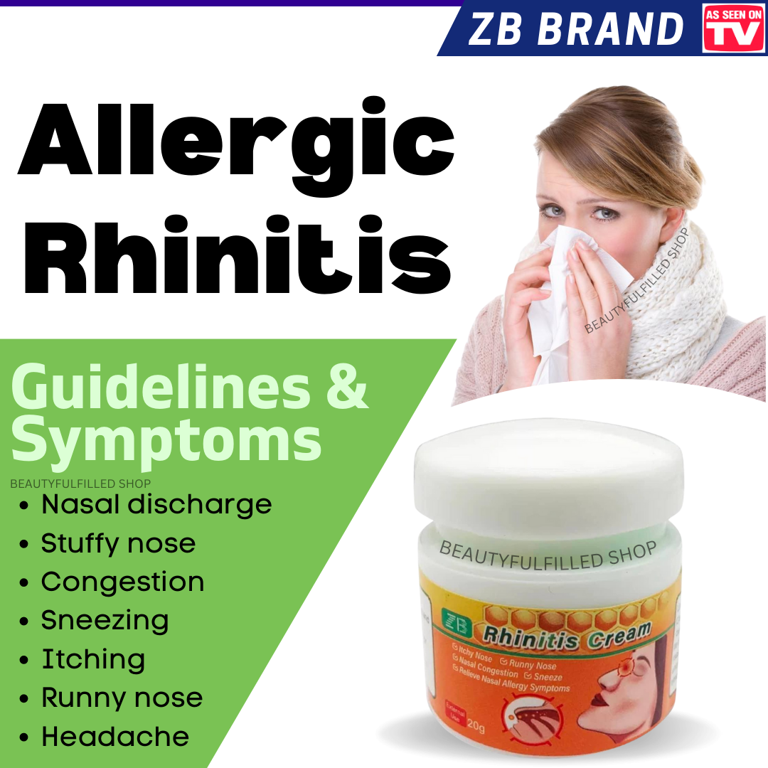 RHINITIS CREAM 20g for Itchy Nose, Runny Nose, Nasal Congestion, Sneeze