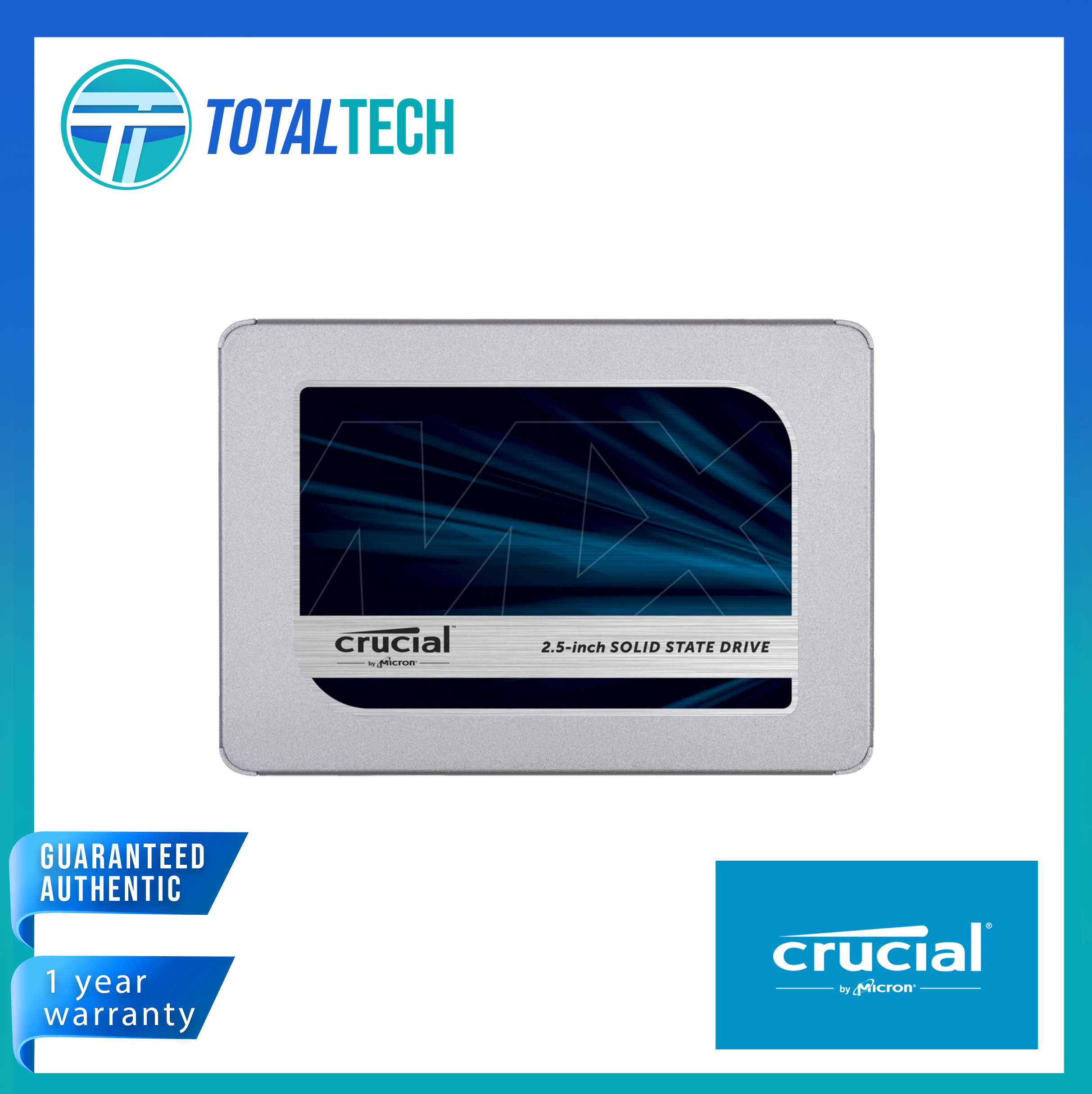Crucial MX500 1TB 3D NAND SATA 2.5 Inch Internal Solid State  CT1000MX500SSD1