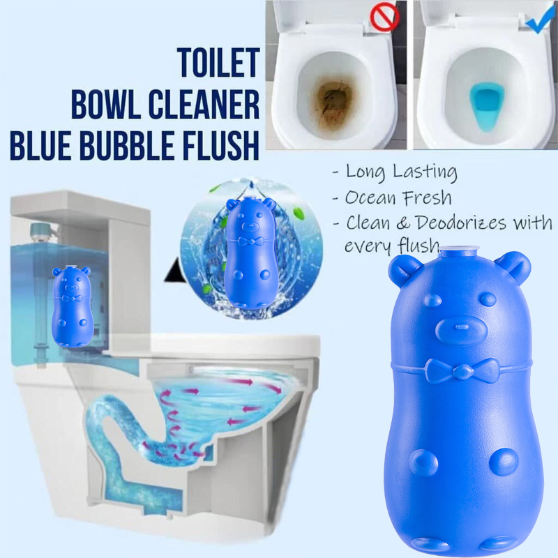 Toilet Flush Cleaner Blue Bear Magic Toilet Flush Deodorant 90 Days 