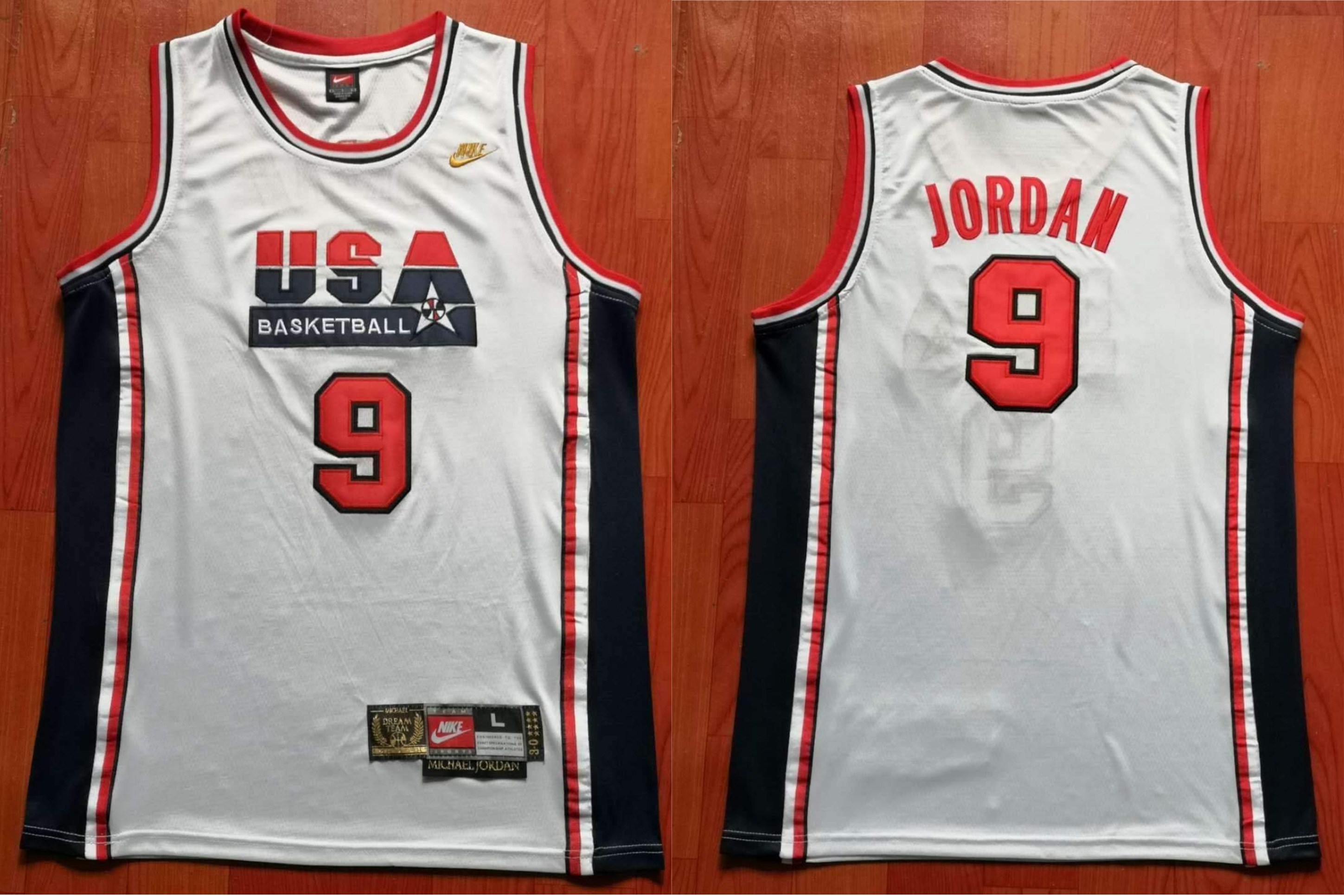 at klemme for ikke at nævne Nogen Michael Jordan White 1992 USA Basketball Dream Team Jersey | Lazada PH