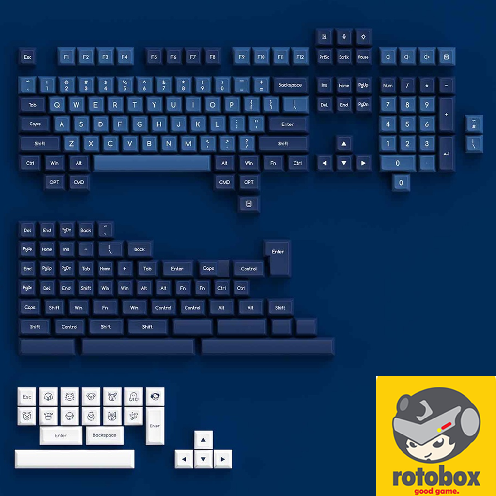 Akko SAL Ocean Star Blue ABS Keycap Set 195 Key Lazada PH