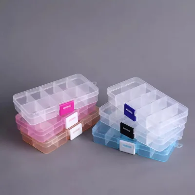 Storage Boxes Clear Plastic Box Storage Display Multipurpose Transparent New Small Multipurpose-10.5*7*1.5CM FY241