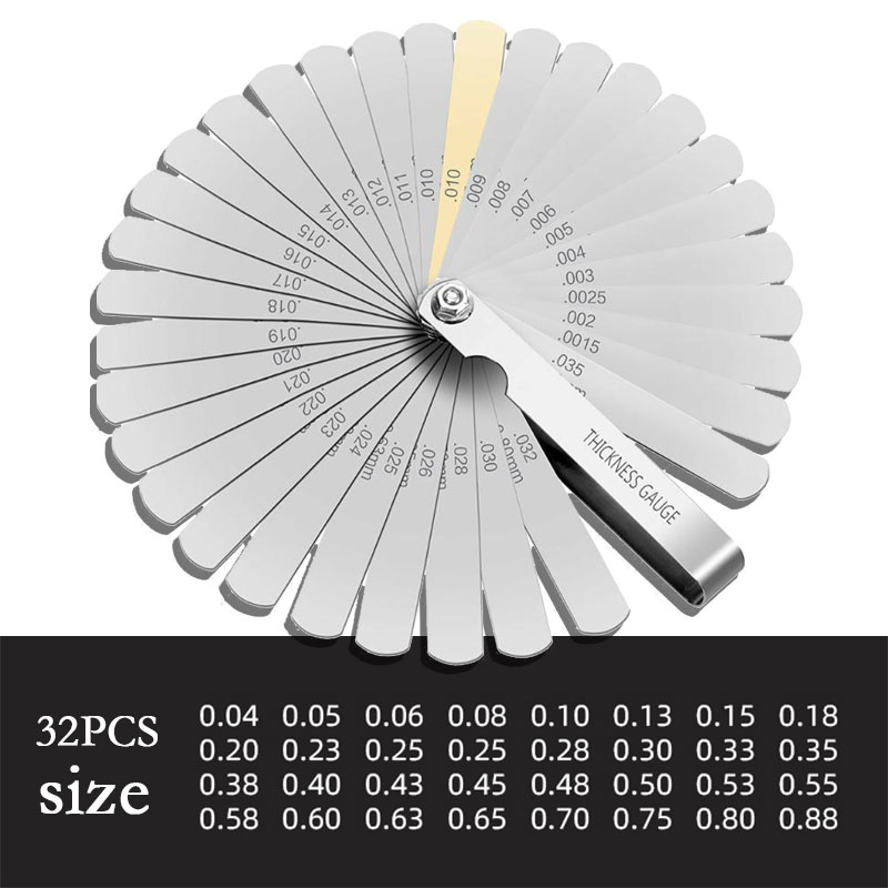 thumbnail image 2 of Spark Plug Gap Tool With 32-Blade Metric Feeler Gauge – Dual Reading – For 10-16mm Plugs 2 of 6