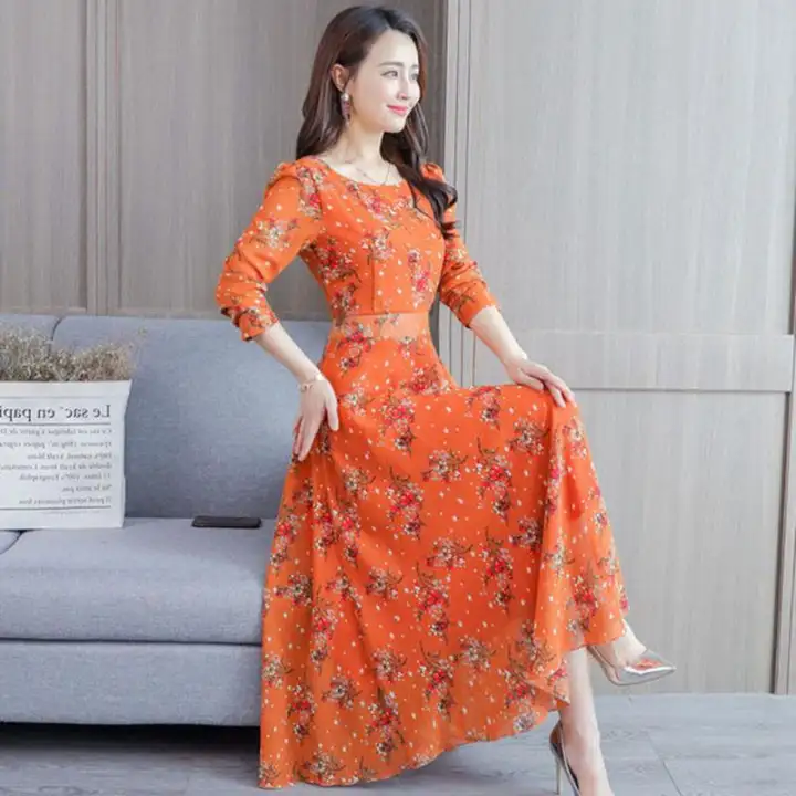 knee length maxi dress