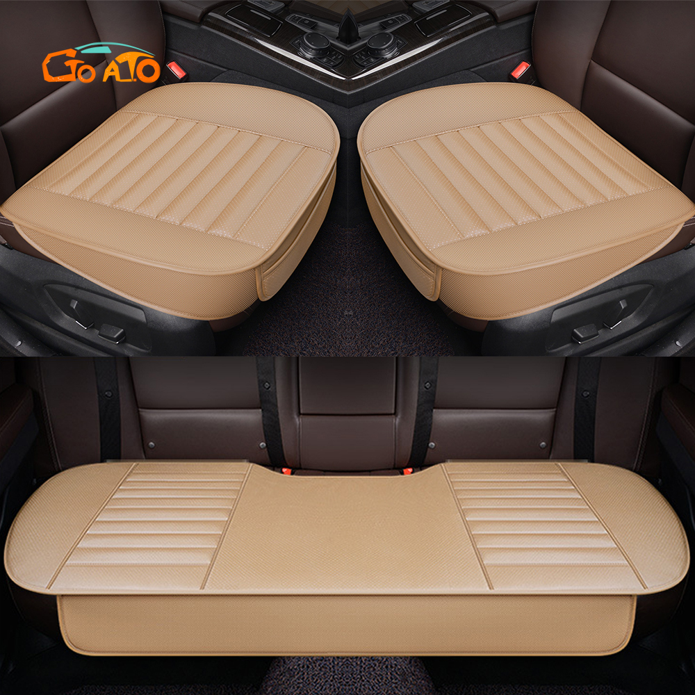 GTIOATO Car Seat Cushion Universal Fit Auto Leather Seat Cover Mat Interior Accessories Car Seat Protector