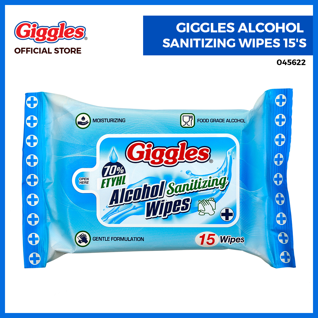 Giggles 70 Ethyl Alcohol Sanitizing Wipes 15s Lazada PH