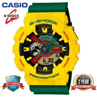 g shock yellow green