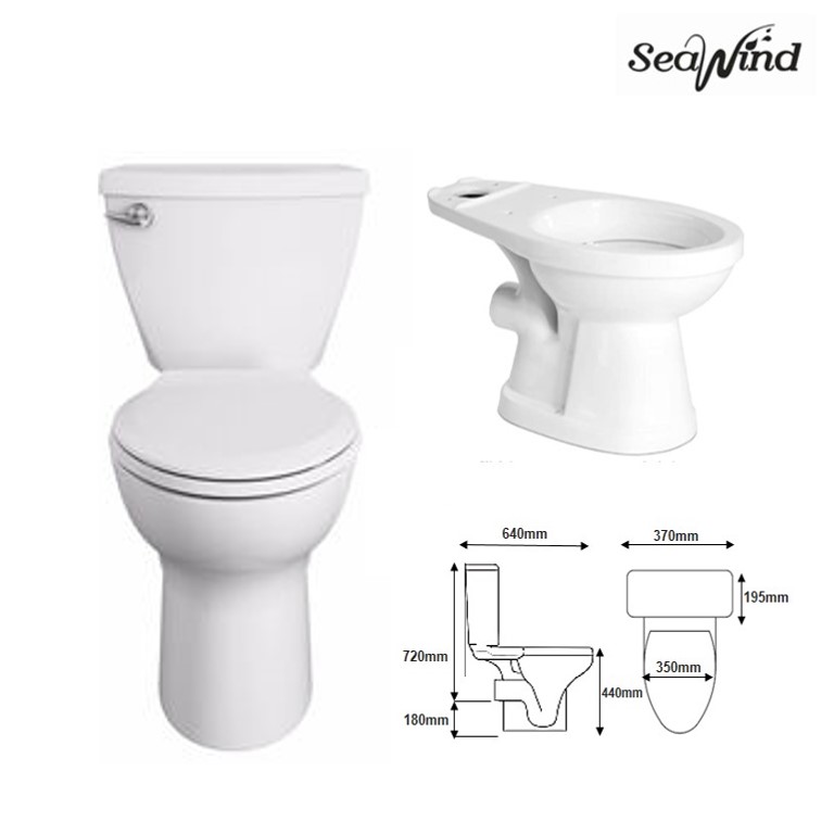 Watercloset Wall Discharge High Quality Toilet Bowl Porcelain White P
