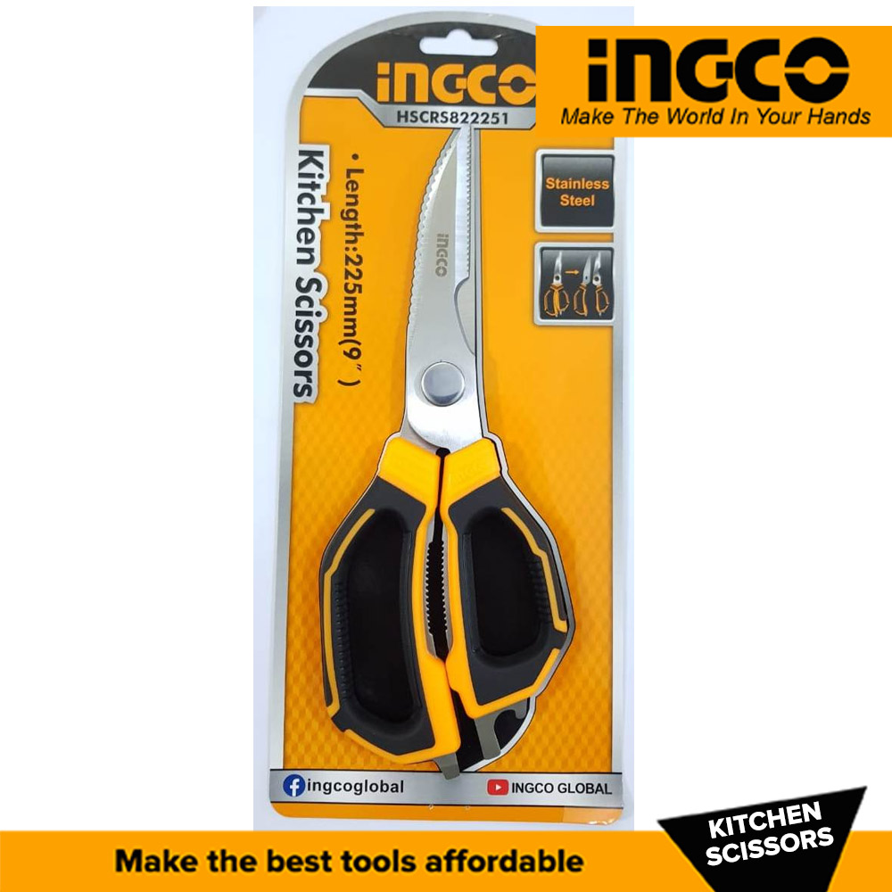 Ingco HSCRS822251 9 Kitchen Multi-Function Scissors 225mm IHT
