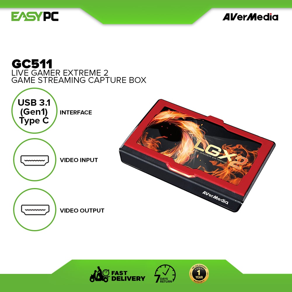 AVerMedia Live Gamer Extreme 2 Game Streaming Capture Box (GC511