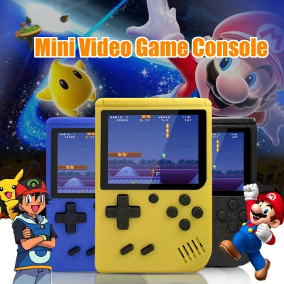【Gifts for kids】3inch GameBoy Console 400 games Rechargeable With AV Cable PK SONY Portable Video Handheld Game Console Retro Classic Mini Gameboy Console TV Support AV OUTPUT
