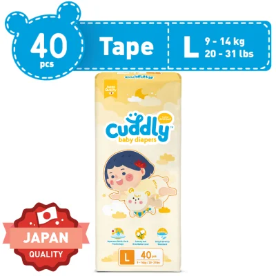Cuddly Japanese Baby Diaper L 40s