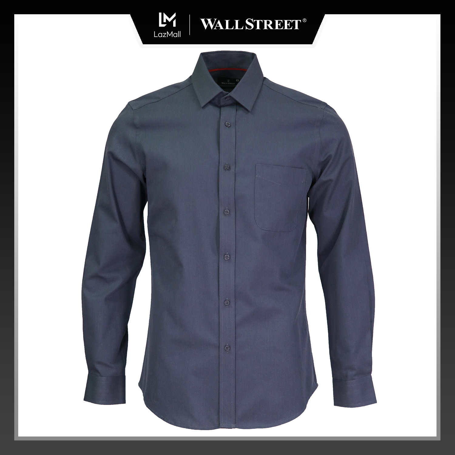 Fitted Textured Long Sleeve Shirt 