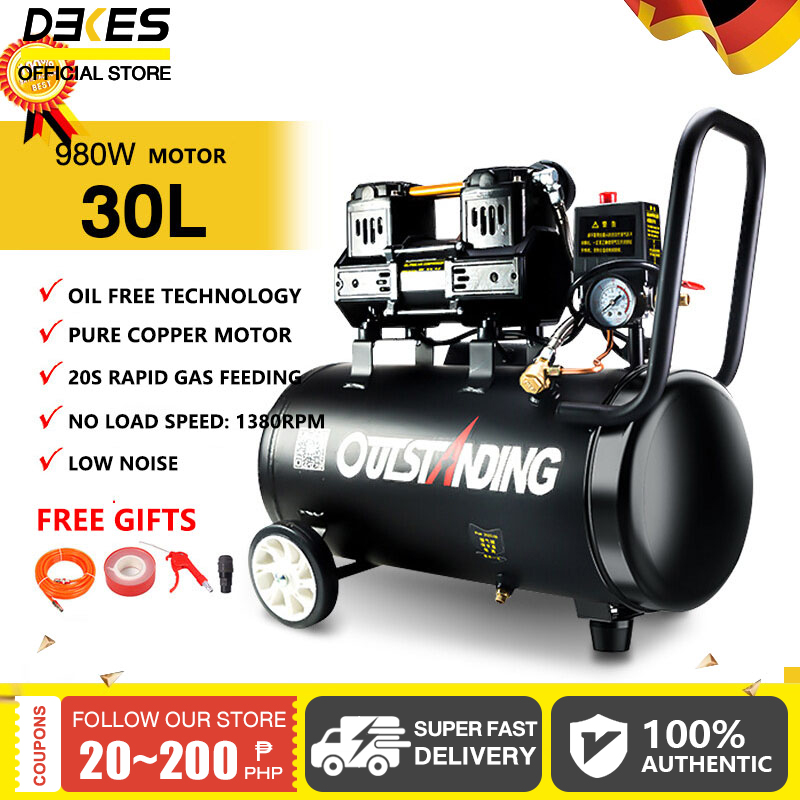 DEKES INDUSTRIAL 50L/30L Air Compressor, compressor air machine for Air